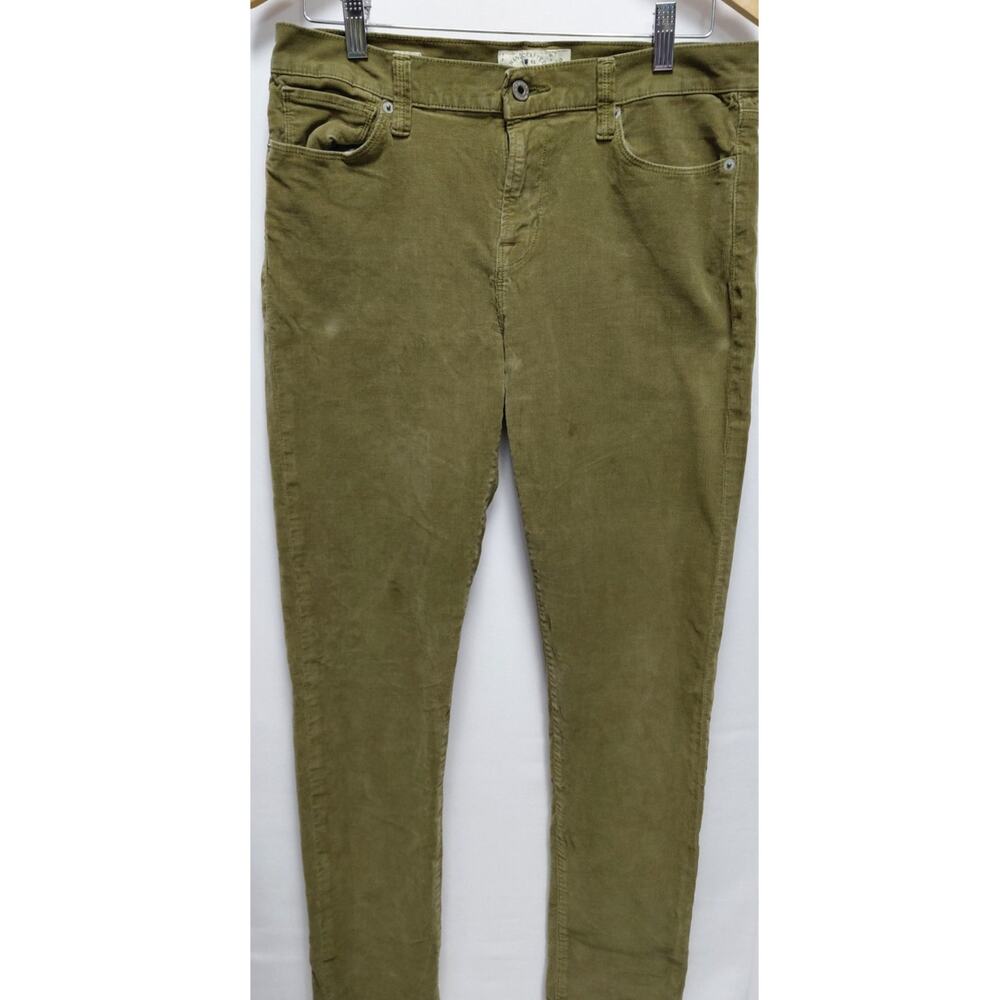 Lucky Brand Brooke Skinny Corduroy Pants Olive Women Size 10/30